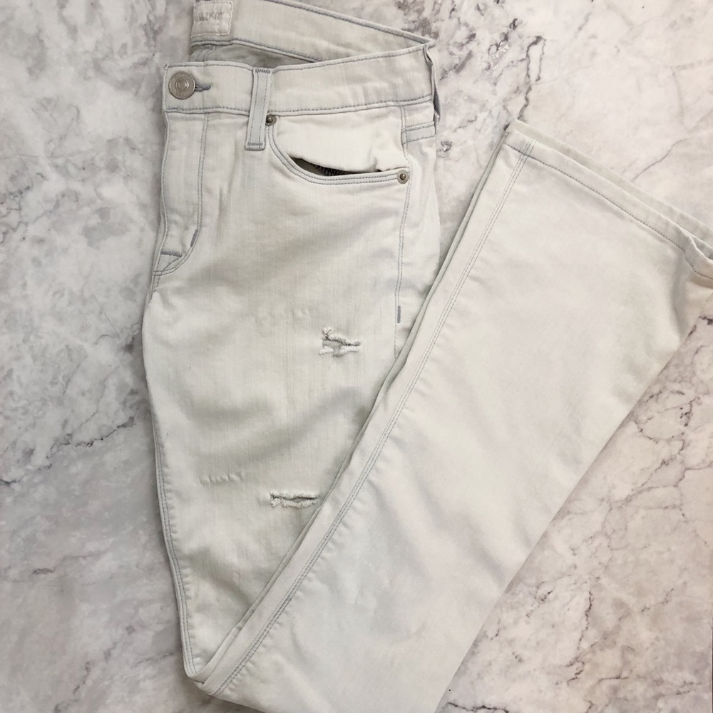 Hudson Jeans White Wide Leg Flare Jeans